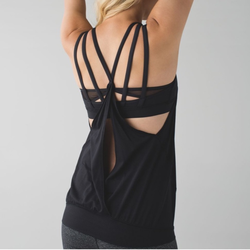 Lululemon Nouveau Limits Tank Black, Size 4, New with Tags